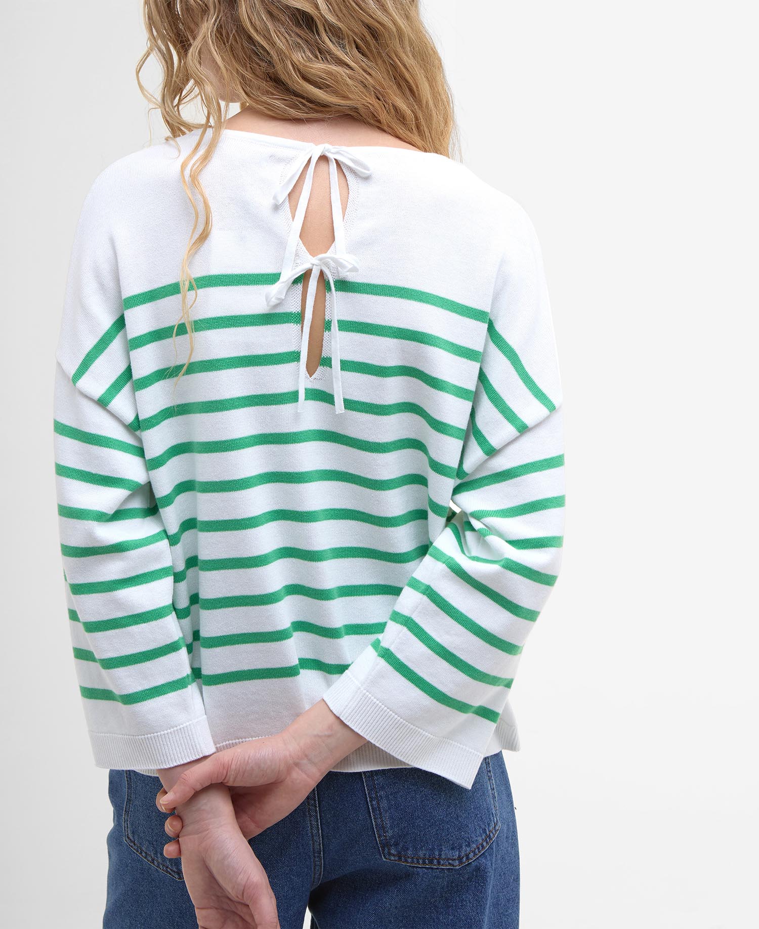 Kayleigh Striped Crew Neck Jumper image number 4