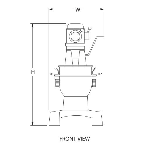 Engineering front view