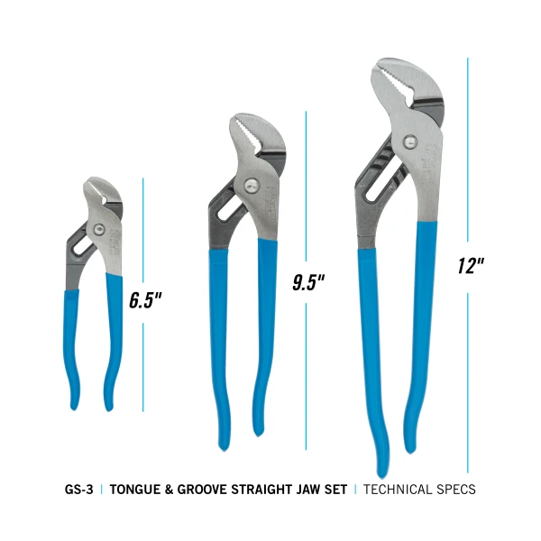 GSS-3 3pc Tongue & Groove Pliers Set