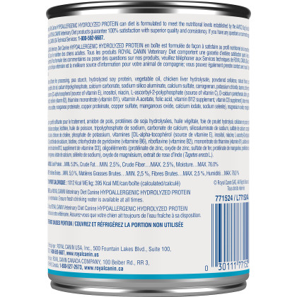 Royal Canin Veterinary Diet Canine Hypoallergenic Hydrolyzed Protein Canned Dog Food