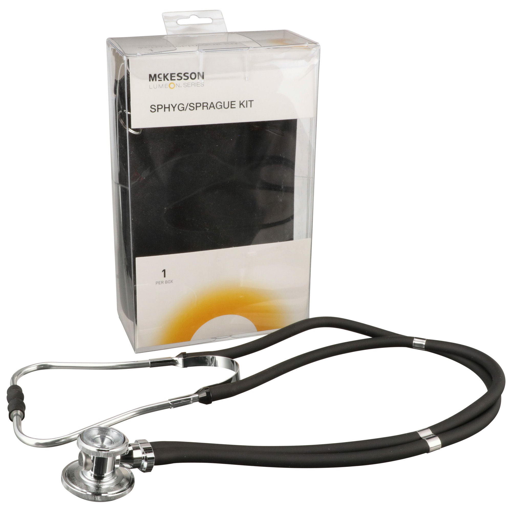 McKesson Lumeon™ Aneroid Sphygmomanometer/Sprague Kit, Black