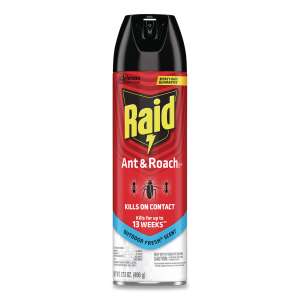 SCJ386220, SC Johnson,  Raid Ant and Roach Killer 26, Outdoor Fresh,  17.5 oz Aerosol Can