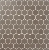 Ozzi Taupe 1-7/8″ Hex Mosaic