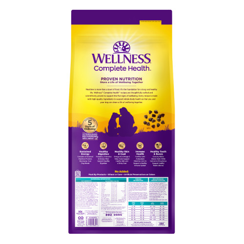 Wellness Complete Health Grained Whitefish & Sweet Potato back packaging