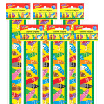 TREND Colorful Crayons Bolder Borders&reg;, 35.75' Per Pack, 6 Packs T-85041-6