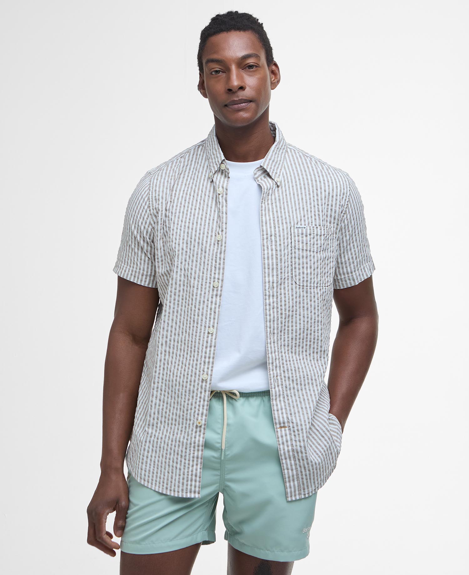 Hemd Cresswell Seersucker Short-Sleeved Regular image number 0