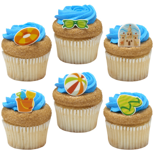 Fun in the Sun - Red 3 Free Sweet Décor® Edible Decorations