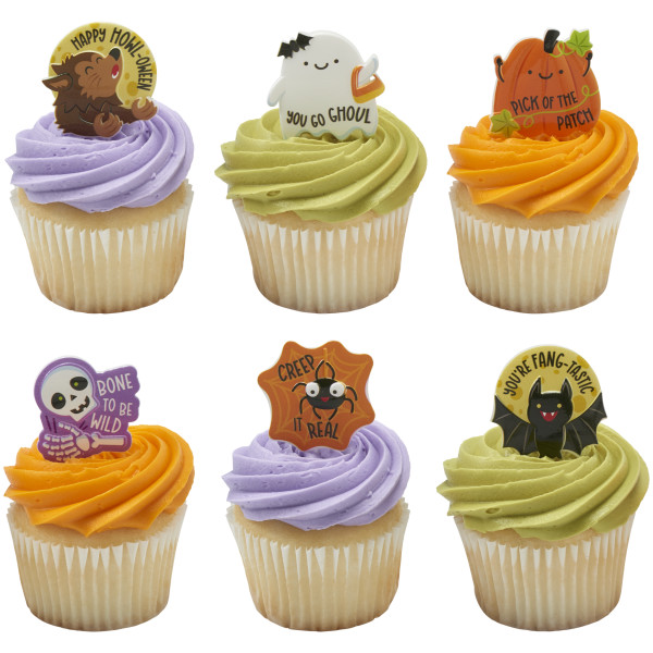 Punny Monster Friends Cupcake Rings