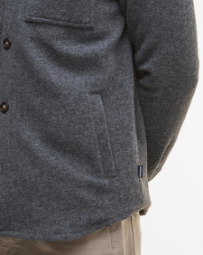 Marlow Tailored Overshirt Dark Grey Marl