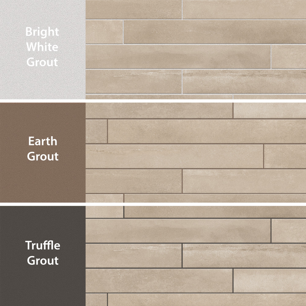 Tucson Beige 1-7/8 in. x 17-3/4 in. Porcelain Floor and Wall Tile