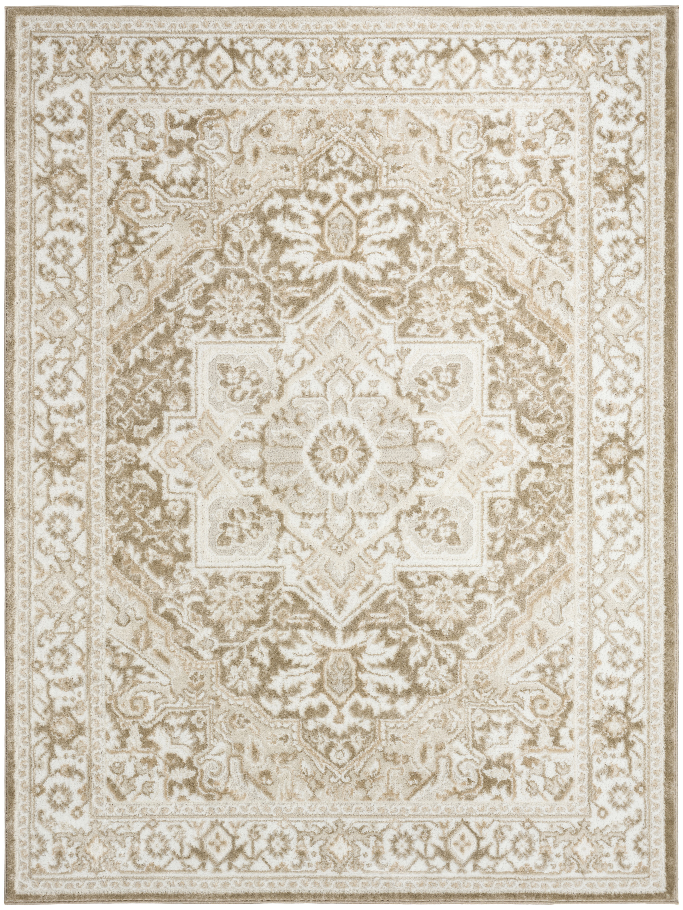 Nourison Dekor 4' x 6' Taupe Ivory Vintage Indoor Rug