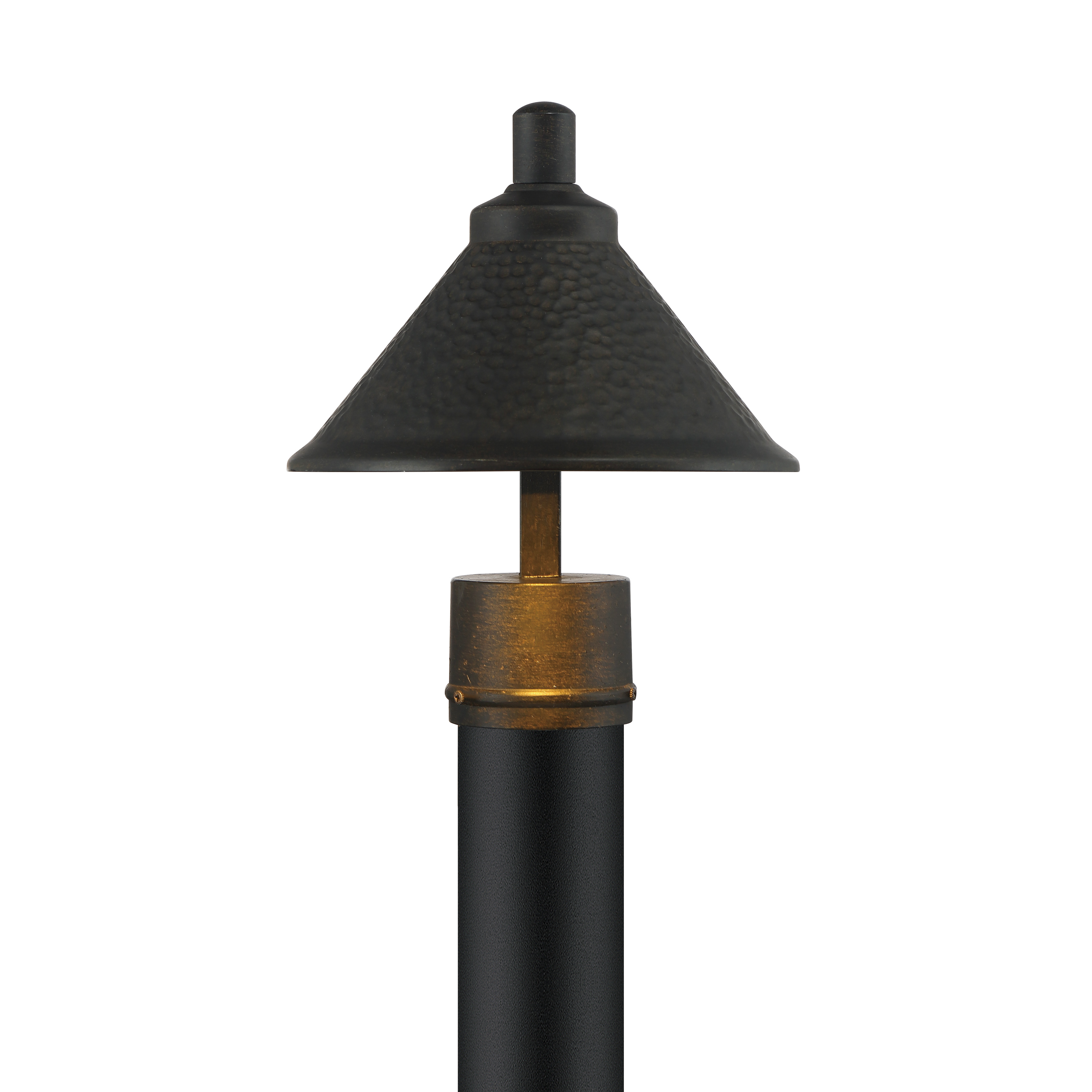 1 Light LED Post Mount in Aspen Bronze™ Finish with Metal Shade - alternate view
