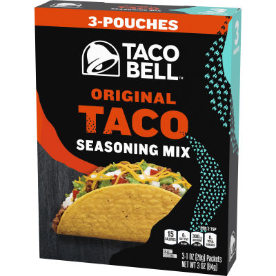 Taco Bell Original Taco Seasoning Mix, 3 ct Box, 1 oz Packets