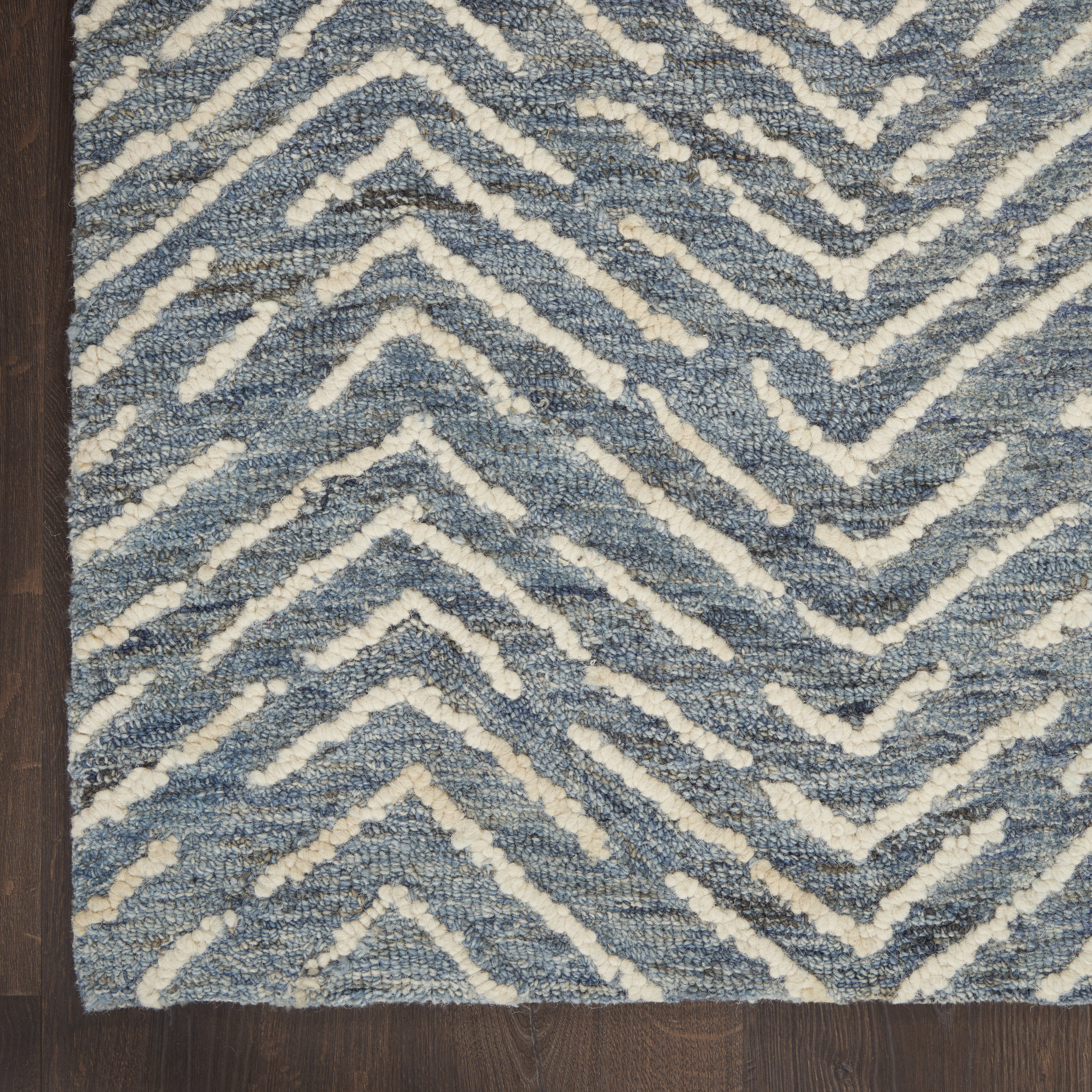 Nourison Colorado 3'9" x 5'9" Indigo Ivory Modern Indoor Rug
