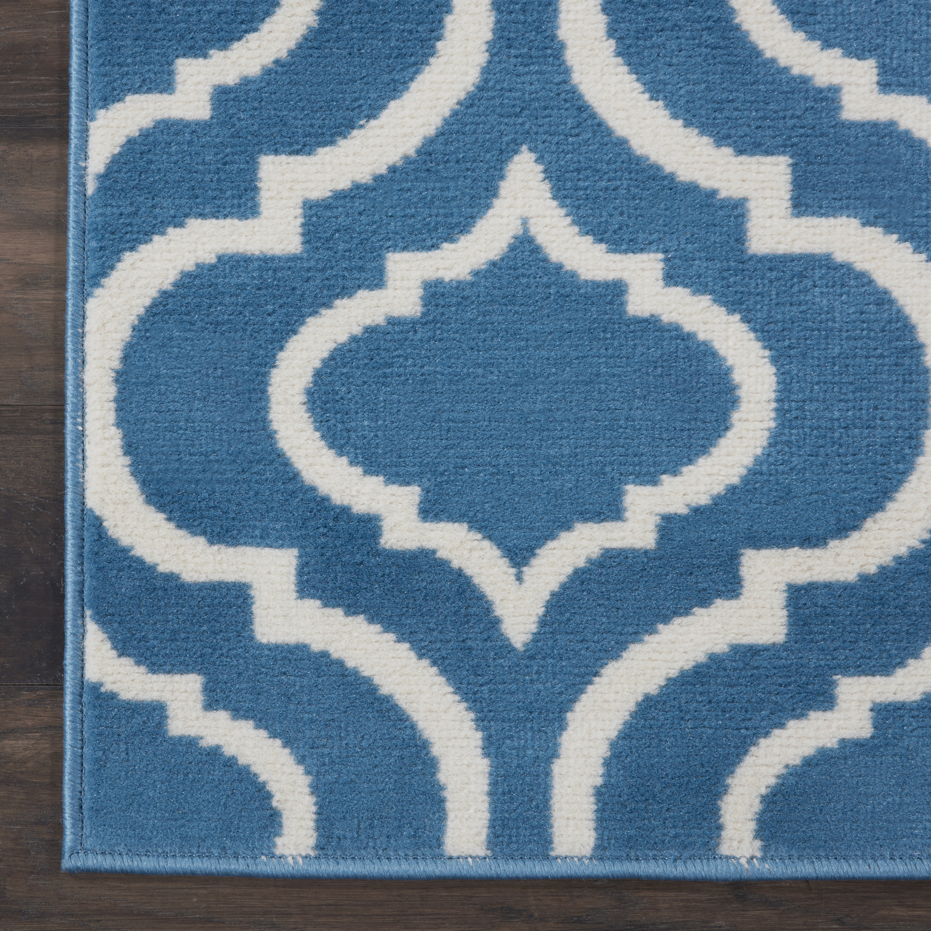 Nourison Jubilant 2'3" x 7'3" Blue Contemporary Indoor Rug