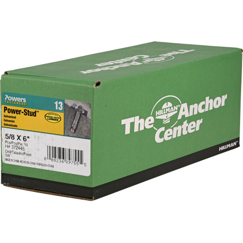 Mechanical Galvanized PowerStud Wedge Anchors 5/8" x 6"