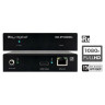 HDMI Over IP with POE (Rx) Receiver with Redundant Power Connection Black Metal Cat 5e/6 on RJ-45 4.74 x 3.11 x 1.16 in.