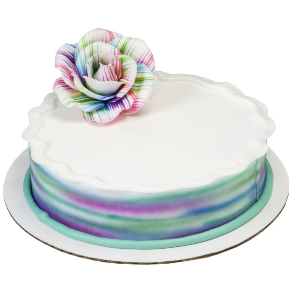 Painted Colors Printed Rose Assortment Gum Paste Flowers