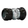 Compression Coupling, Zinc Plated Steel, EMT Conduit, Raintight, 1/2 in.