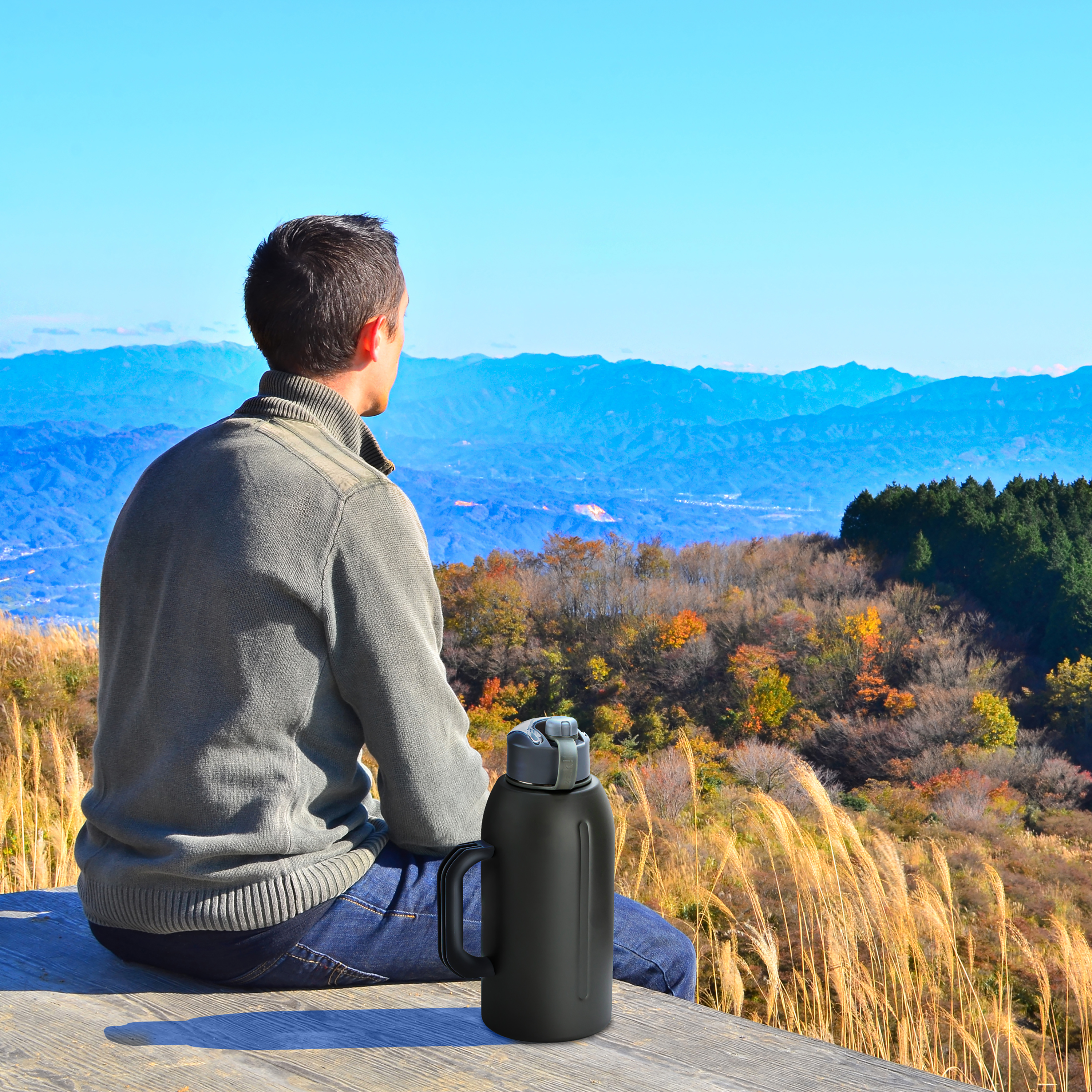 Genesis 64 ounce Water Bottle, Charcoal slideshow image 11 Genesis 64 ounce Water Bottle, Charcoal slideshow image 11