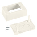 Non-Metallic Power Rated Outlet Box For LD Series Raceway, White