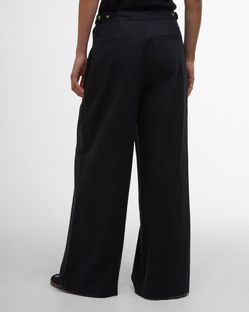 Riley Wide-Leg Trousers Classic Black