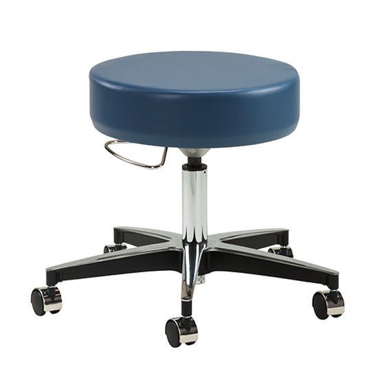 Clinton Industries STOOL, EXAM PNEU 5LEG ALUM WEDGEWOOD