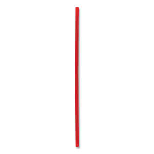 Boardwalk, Single-Tube Stir-Straws,5.25", Polypropylene, Red