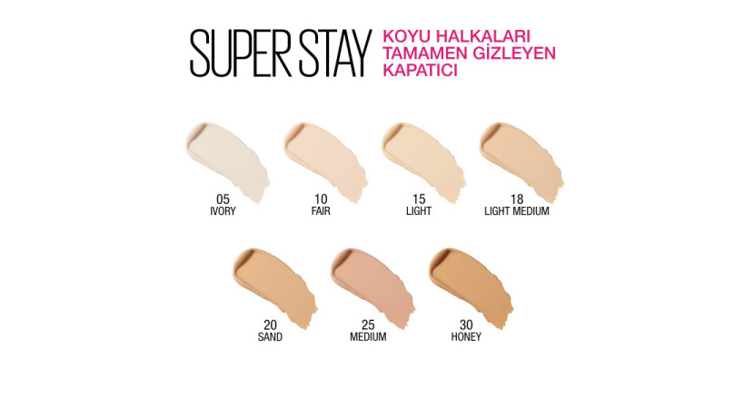Maybelline New York Super Stay Kapatıcı - 05 Ivory