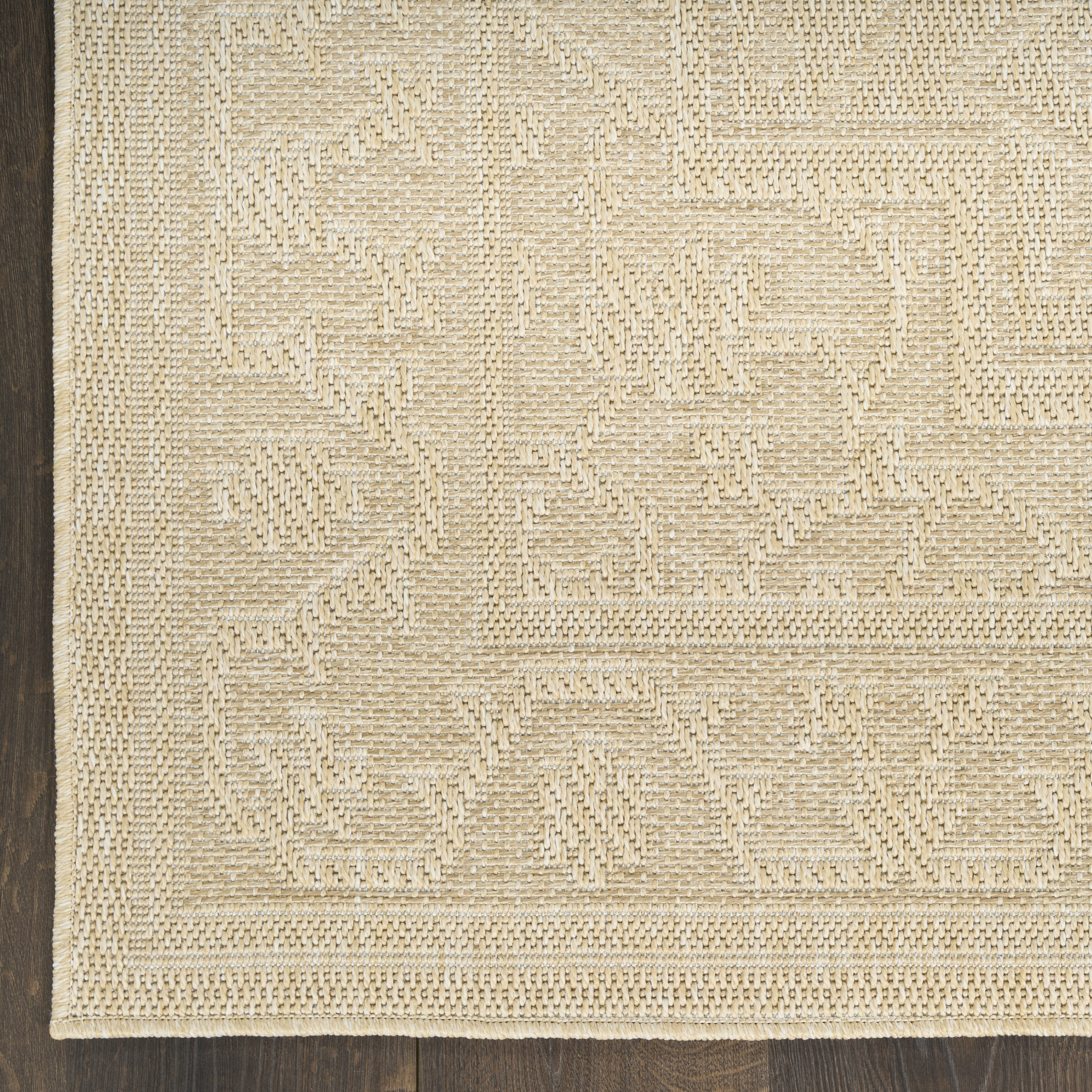 Nourison Tulum 6' x 9' Cream Outdoor Rug