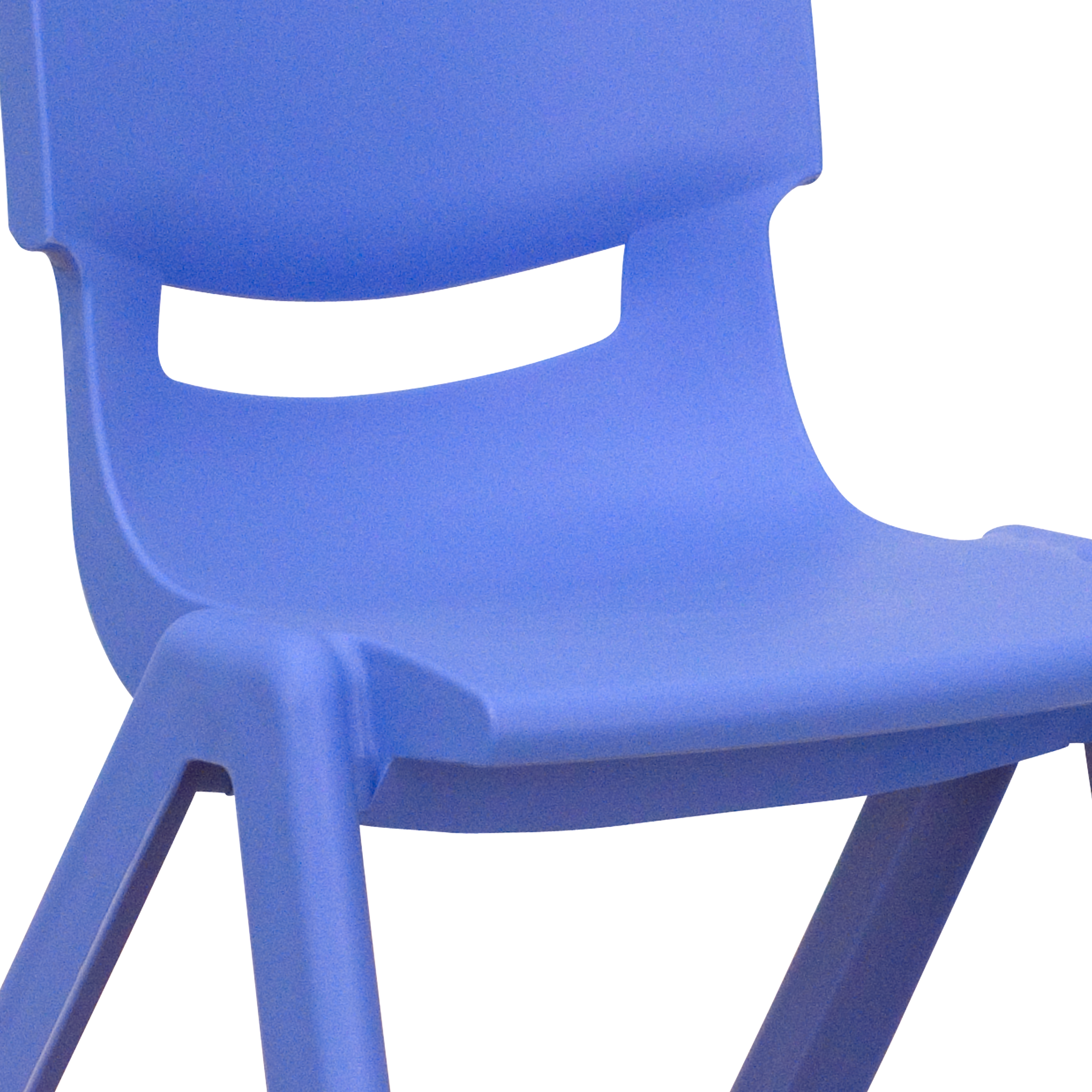 Pack de 4 sillas escolares apilables de plástico azul con asiento de 10,5" H, silla preescolar - Imagen 56 de 58