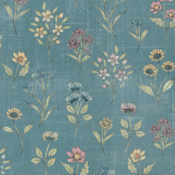 Yvette Blackout Teal Roller Blind
