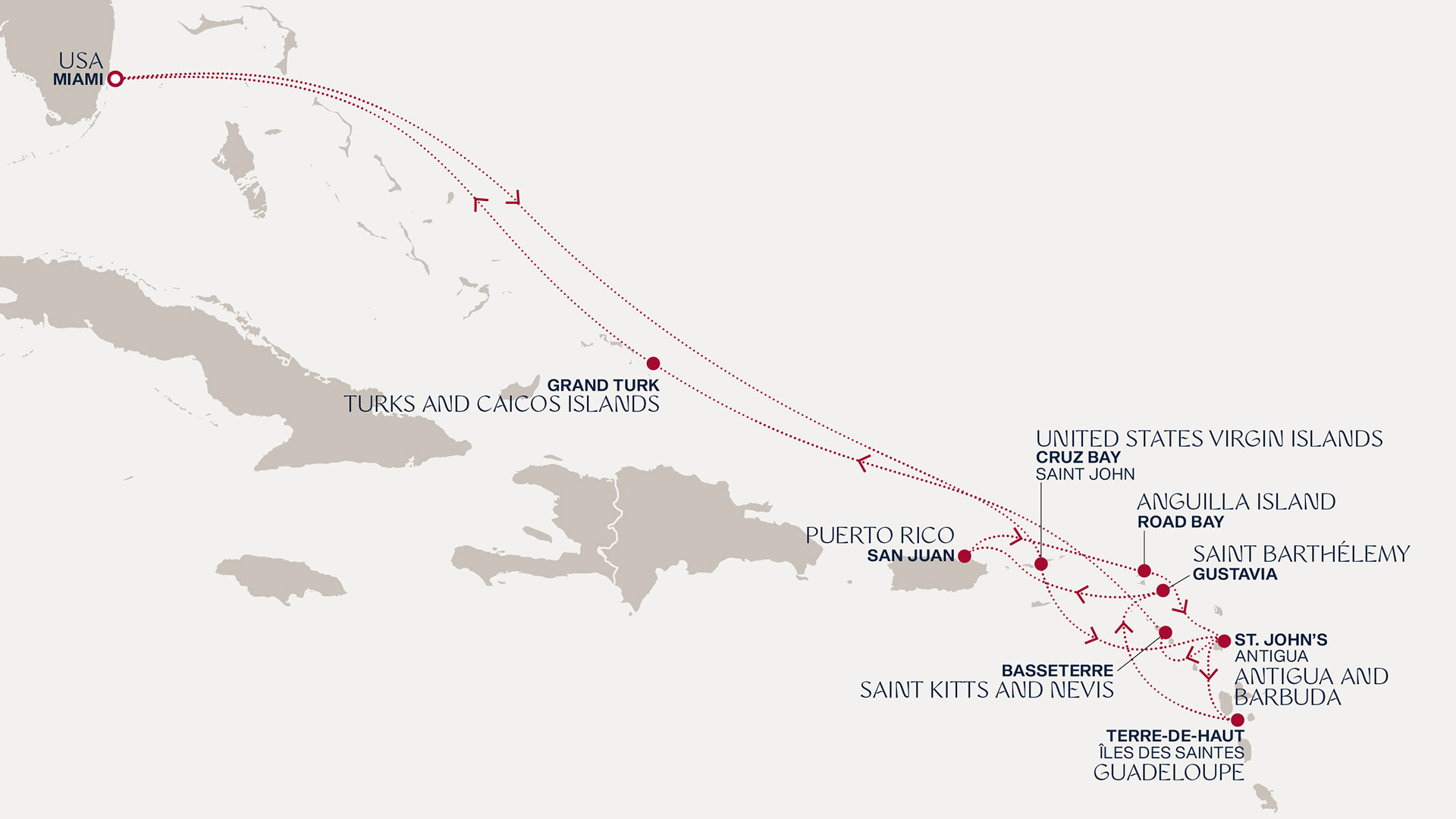 Itinerary map