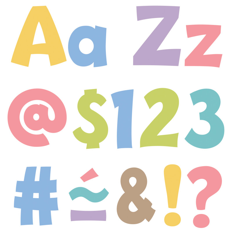 Summer Morning 4" Playful Combo Ready Letters®, 216 Pieces