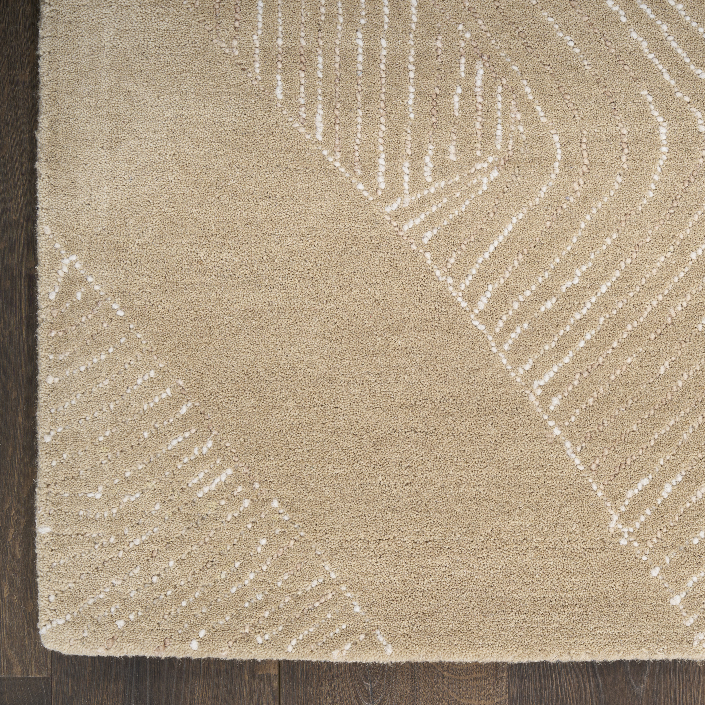 DKNY Pure Patterns 3'9" x 5'9" Camel Modern Indoor Rug