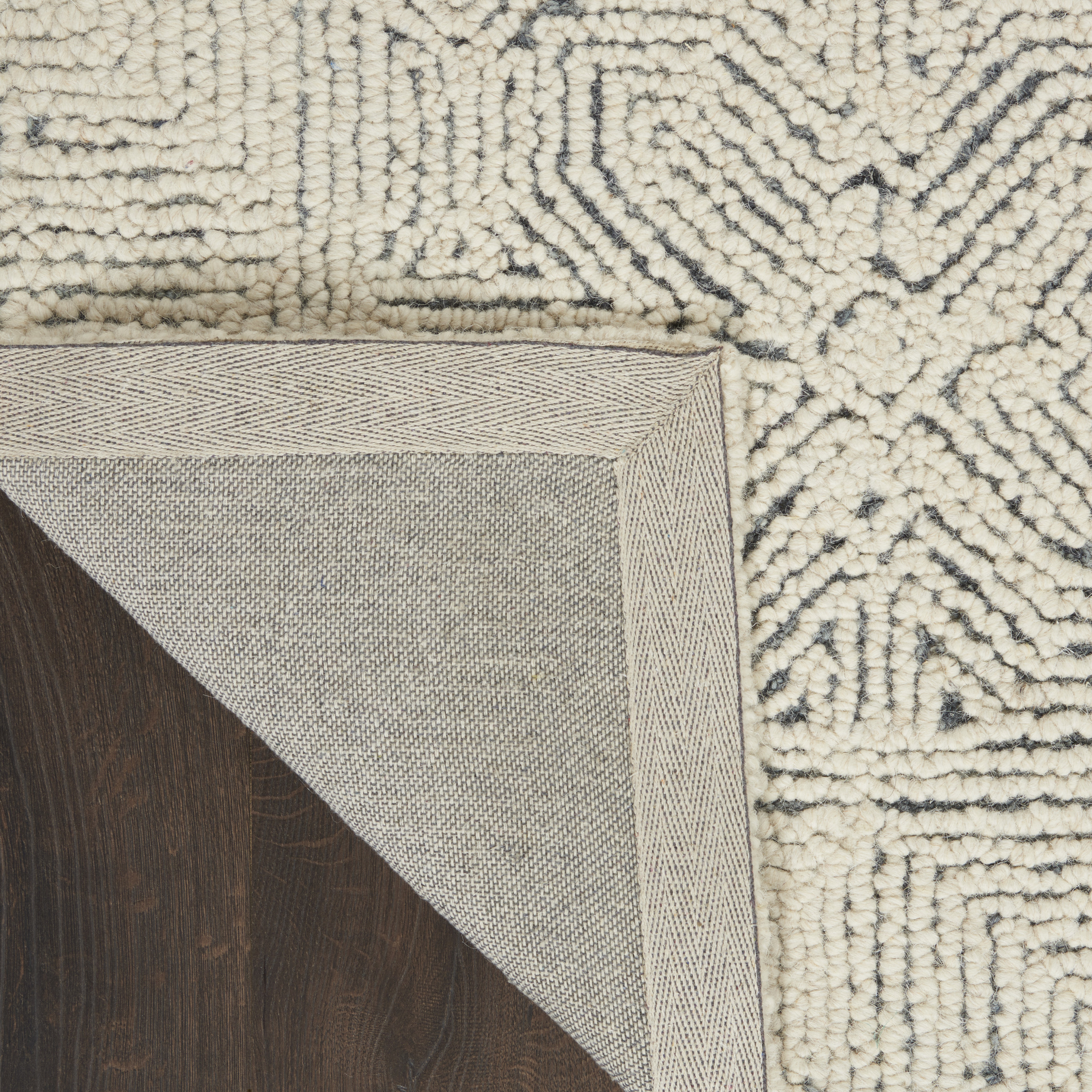 Nourison Colorado 3'9" x 5'9" Ivory Navy Modern Indoor Rug