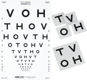 Eye Chart Good-Lite® 10 Foot Distance Acuity Test