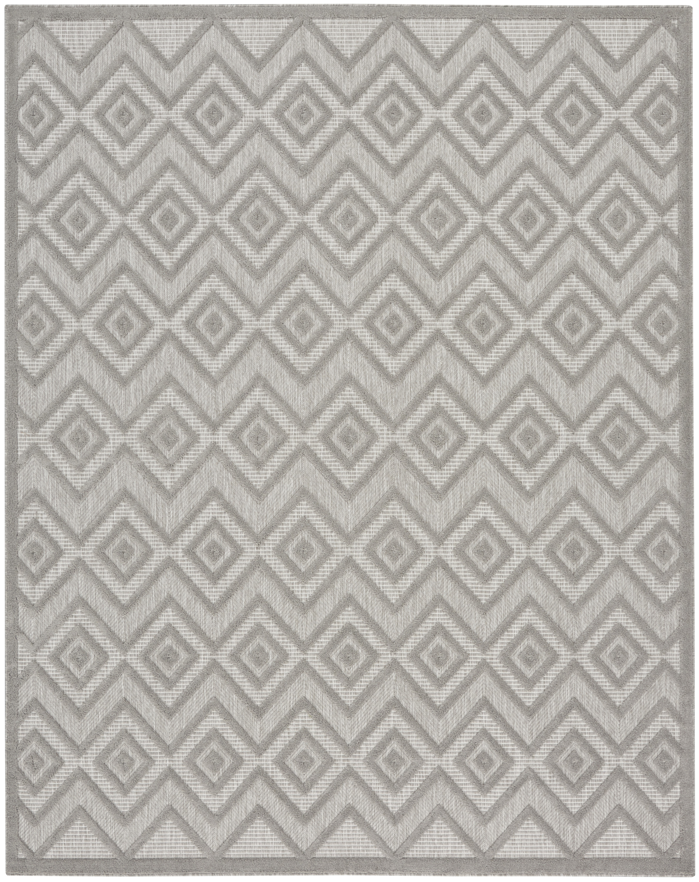 Nourison Versatile 7' x 10' Silver Grey Modern Rug