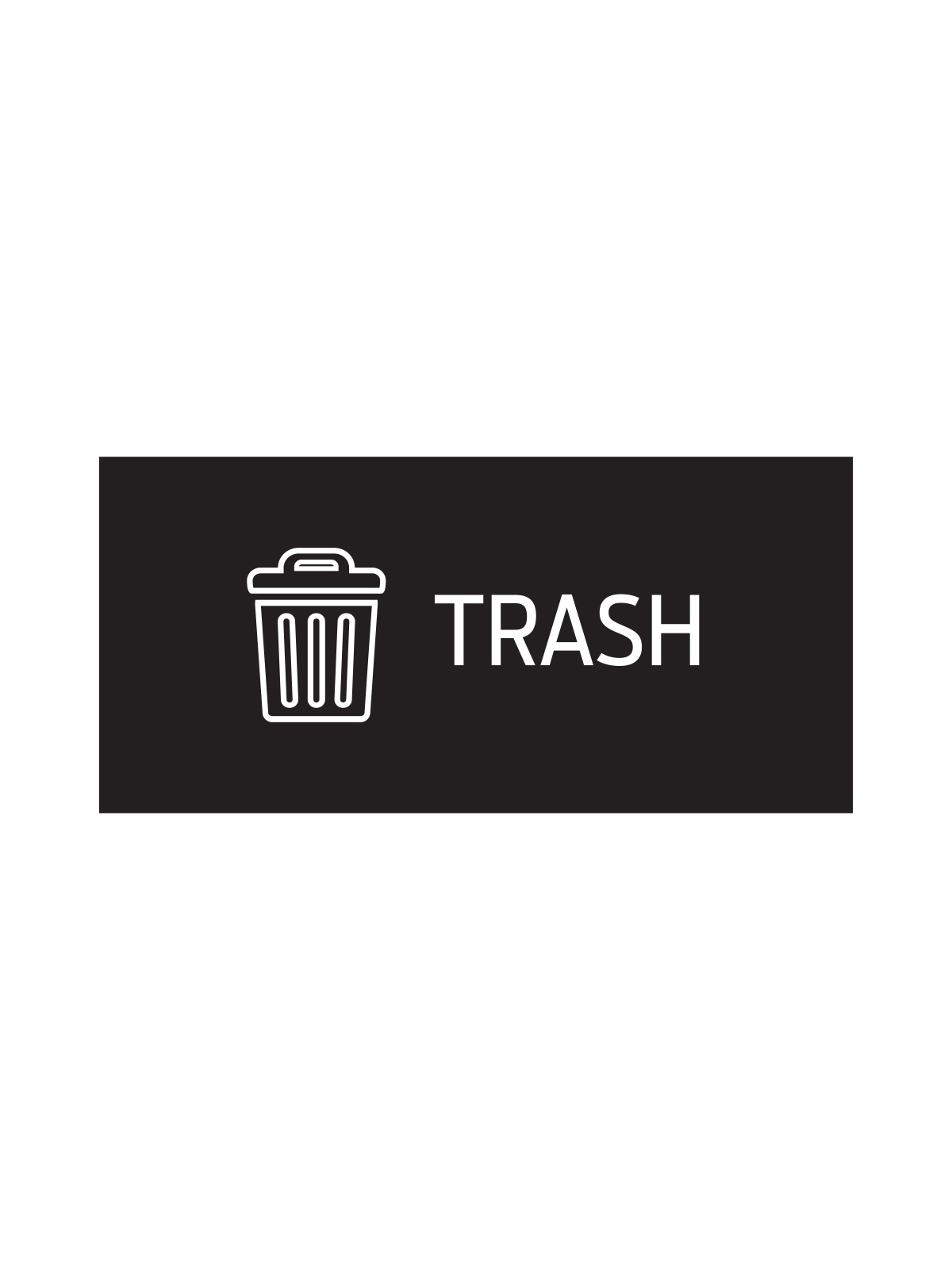 RISE – Single – Sign – Trash – Black