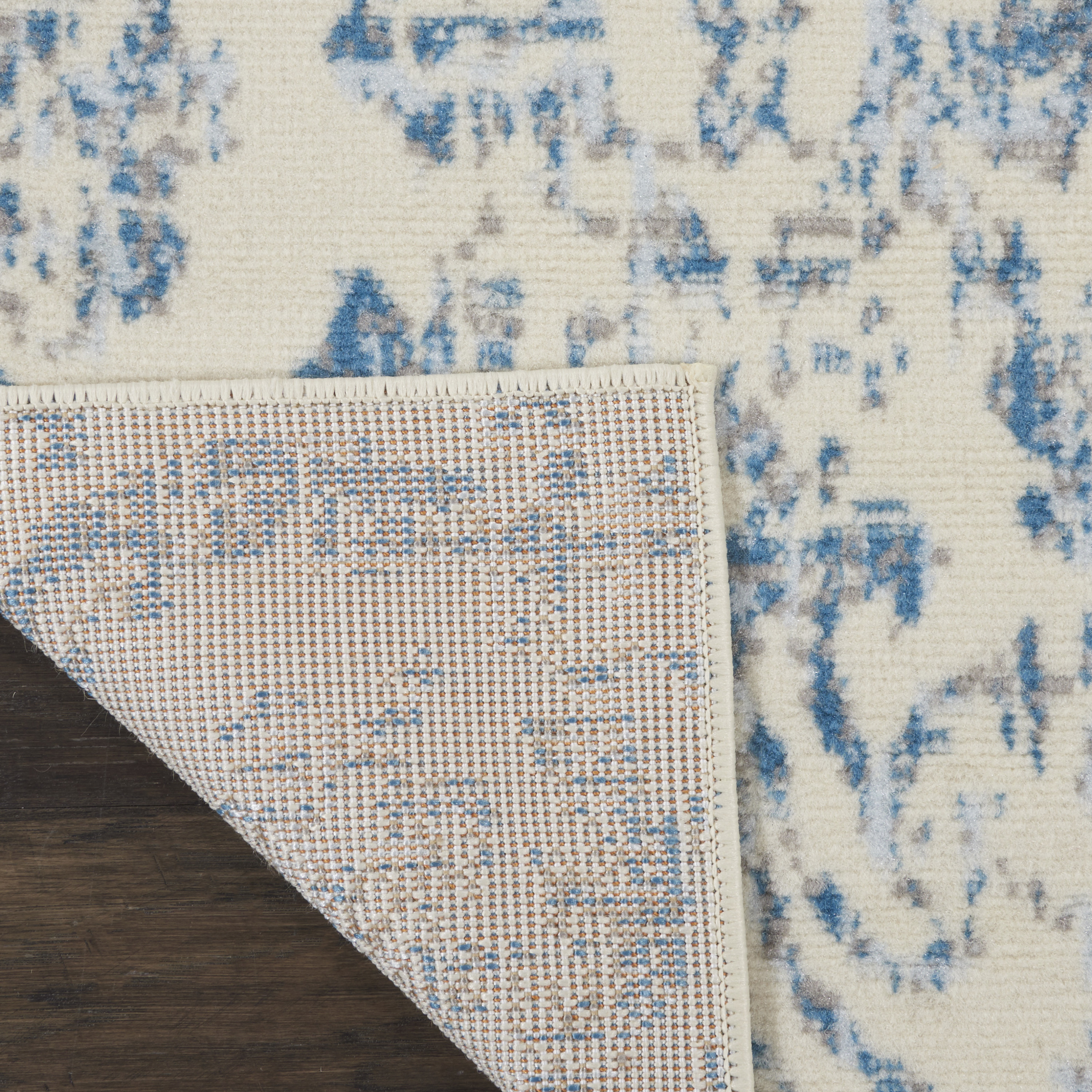 Nourison Jubilant 3' x 5' Ivory Blue Vintage Indoor Rug