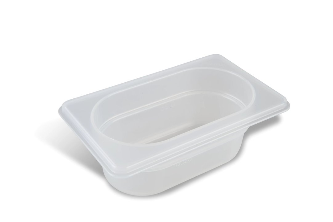 Bac Gastronorm GN en polypropylène de 1/4 et 100 mm de profondeur