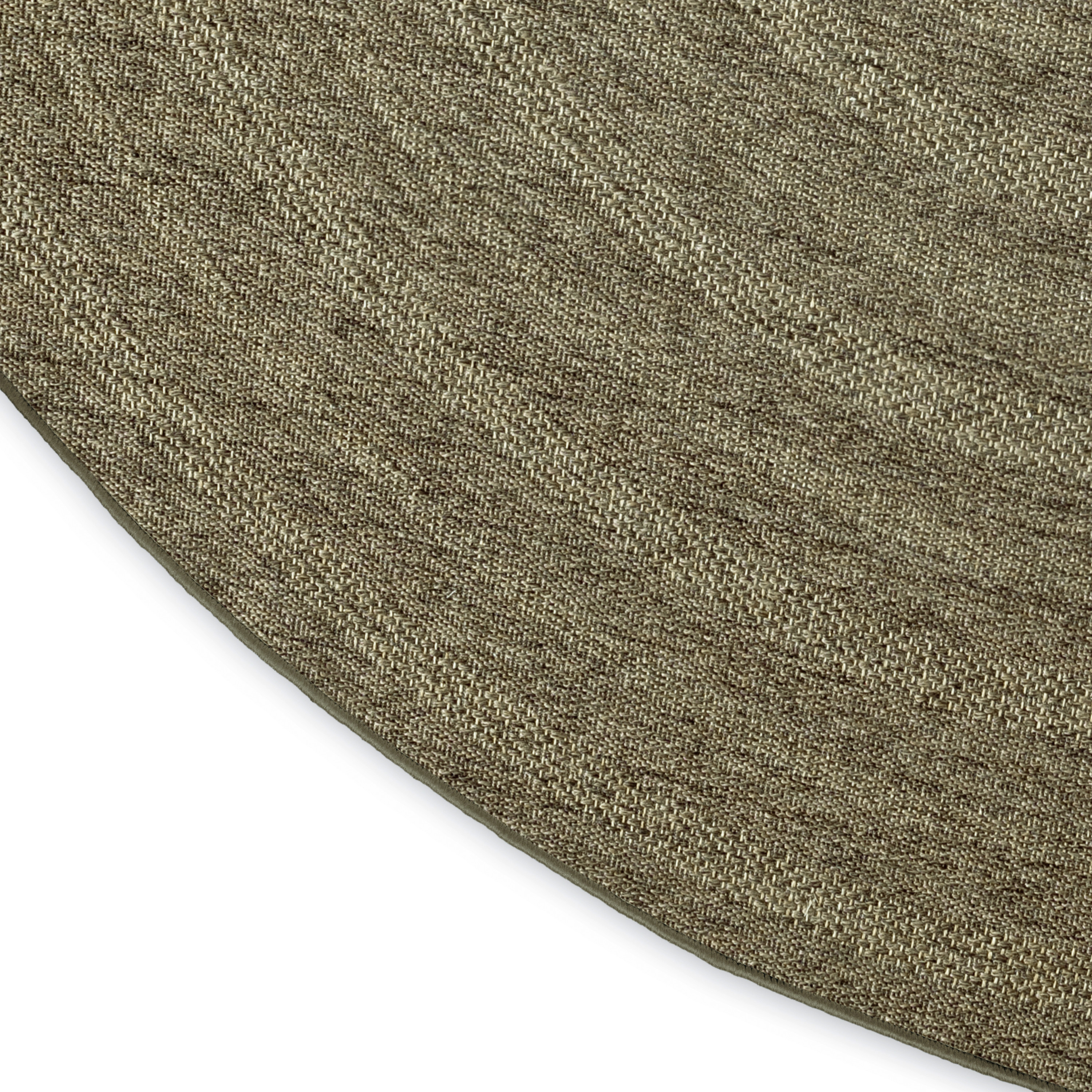Nourison Tulum 8' x Round Olive Outdoor Rug