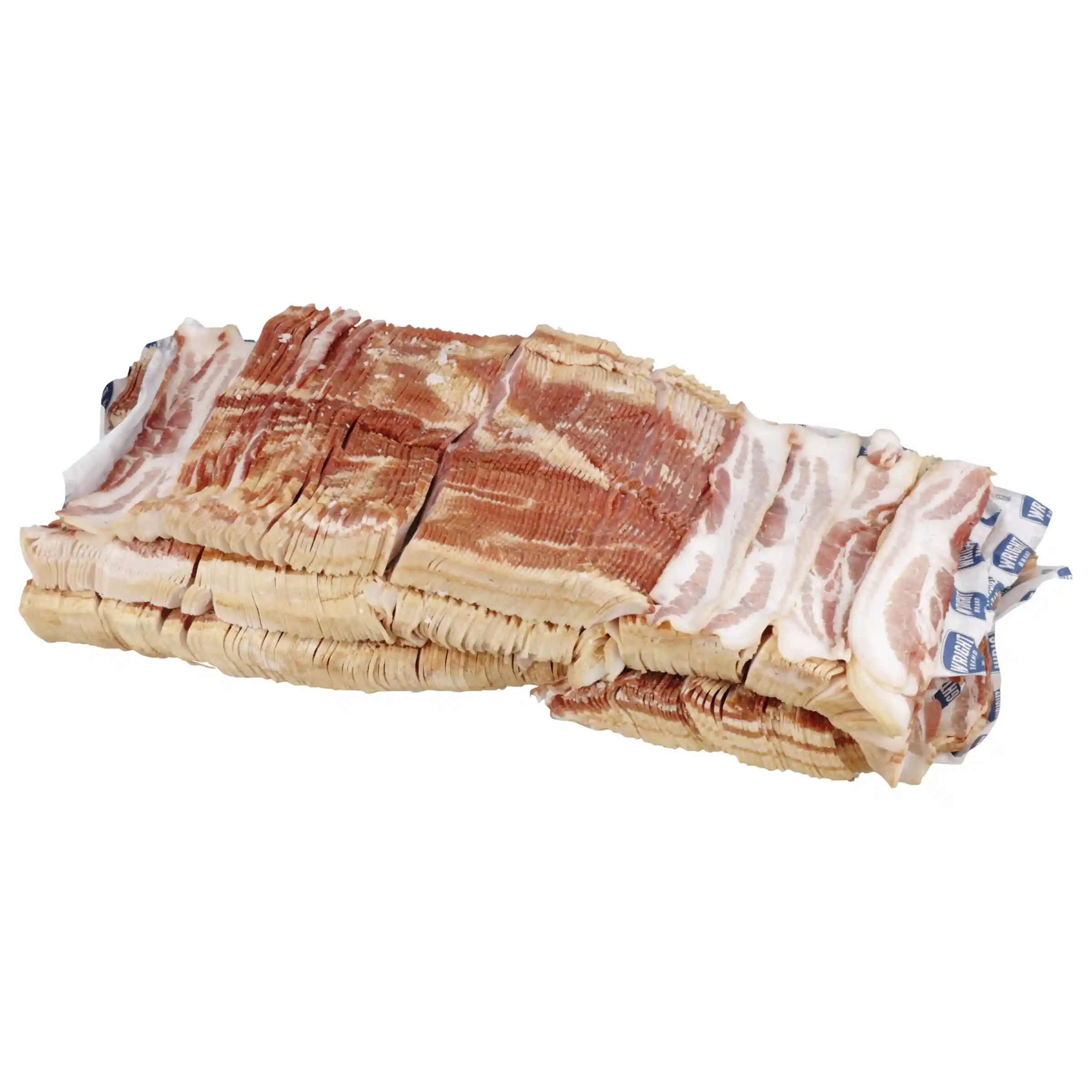 Wright® Brand Naturally Hickory Smoked Thin Sliced Bacon, Bulk, 30 Lbs, 18-22 Slices per Pound, Frozen_image_3