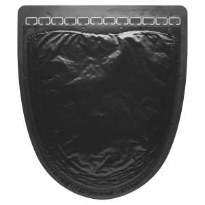 Hillyard, P-Shield Urinal Mat, 17.50"x20.25", Black, No Added Odor