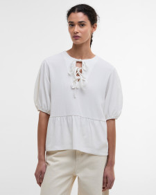 Louise Peplum Blouse Cloud
