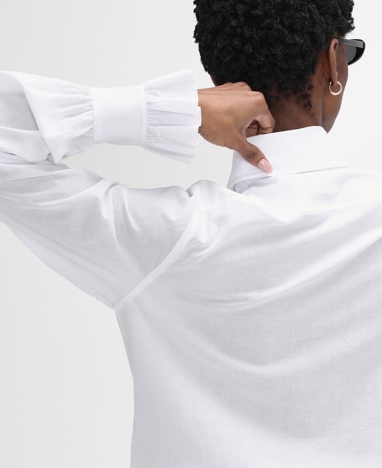 Barbour The Edit by Alexa Maximillian Ruffled Long-Sleeved Shirt image number 4