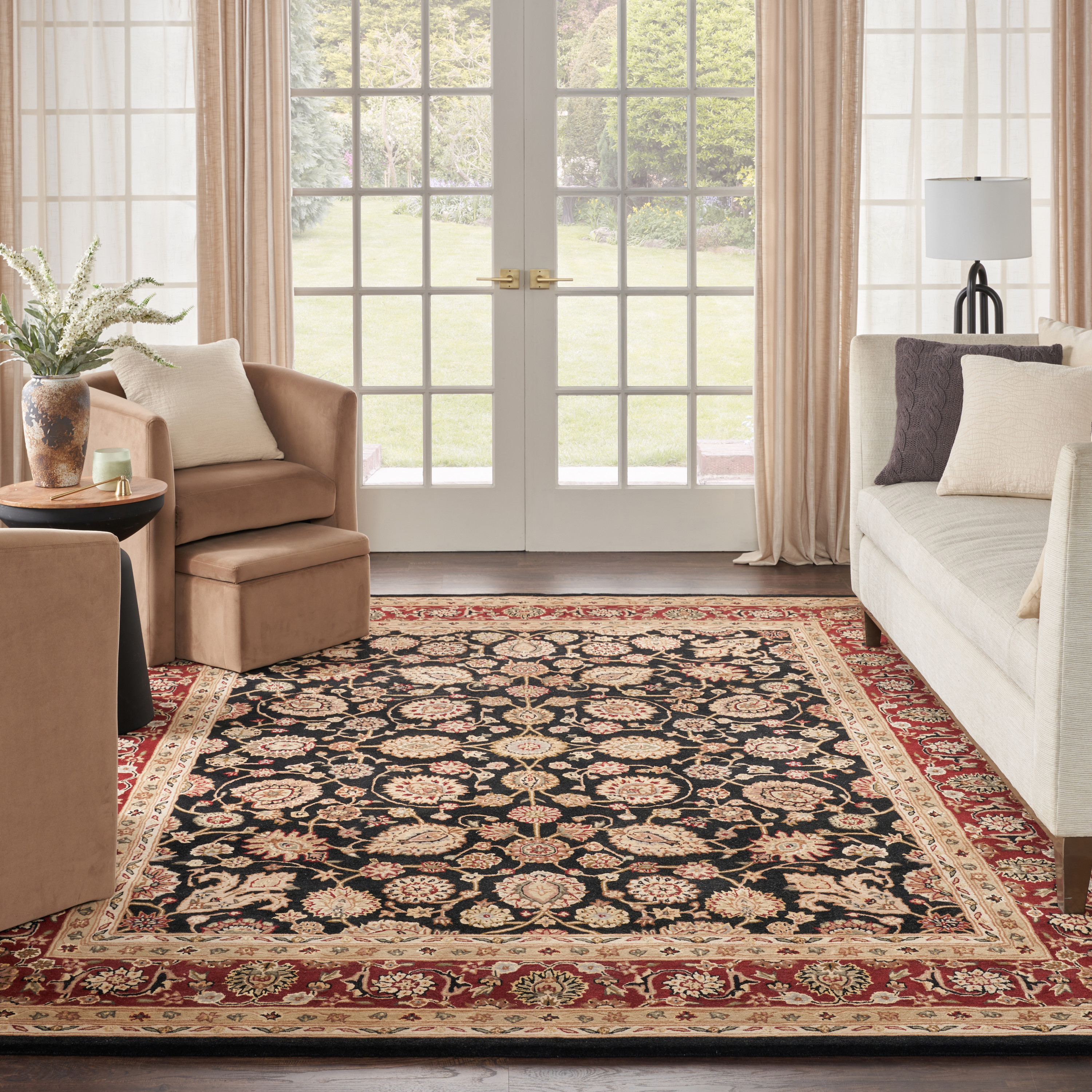 Nourison Nourison 2000 7'9" x 9'9" Black Traditional Indoor Rug