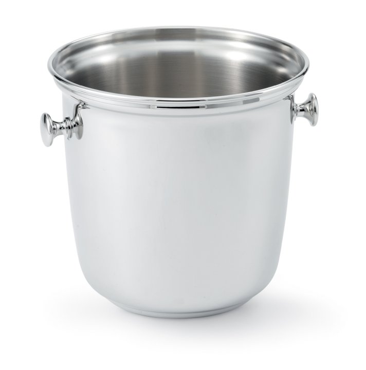 8-quart double-bottle stainless steel wine bucket with handles