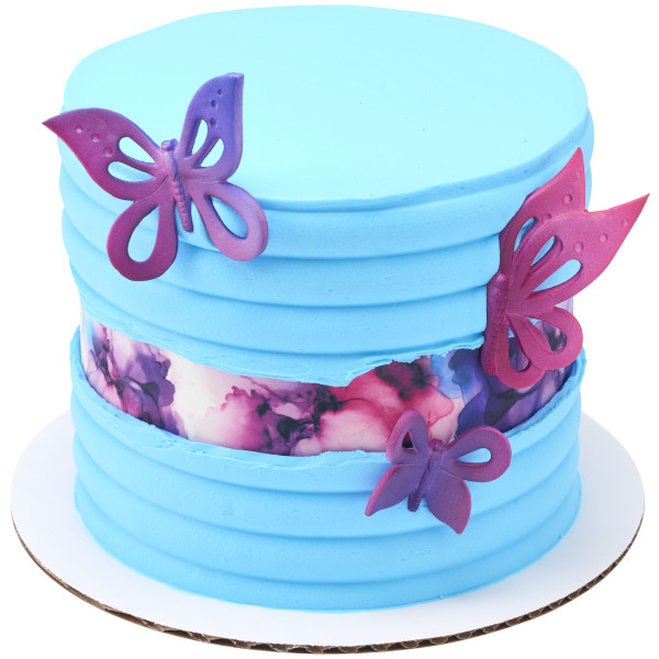Abstract Flowers PhotoCake® Edible Image® Strips