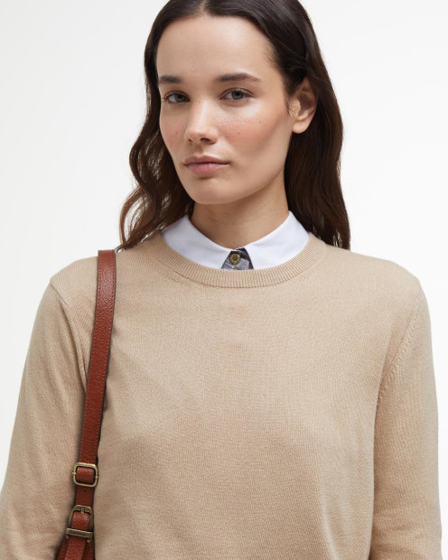 Lavender Crew Neck Jumper Putty